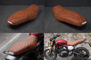 seat Triumph Speed 400 Scrambler 400X brown diamond