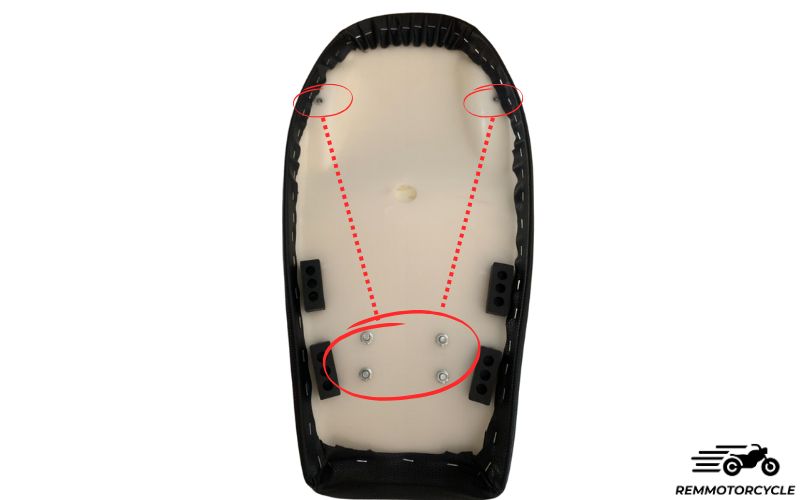 Black Scrambler Motocross Vintage Saddle