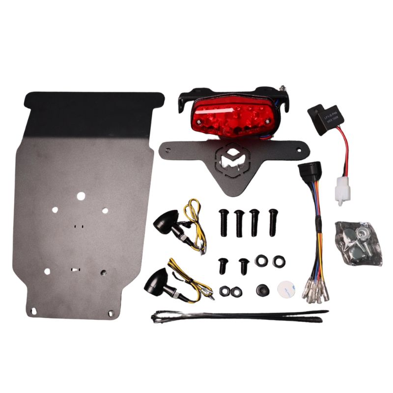 Short License Plate Holder with LED Light for Honda CL500
