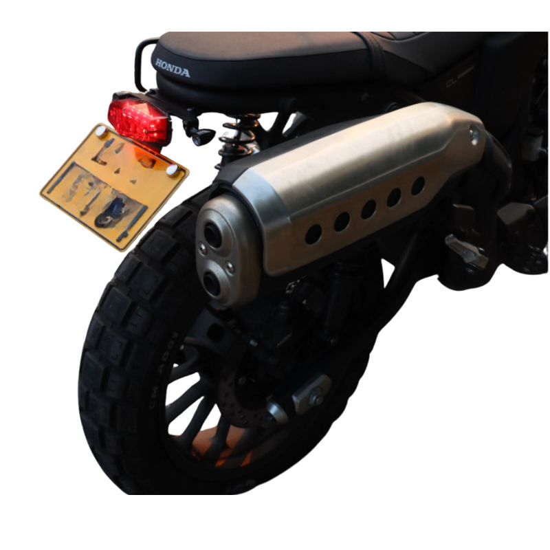 Short License Plate Holder with LED Light for Honda CL500