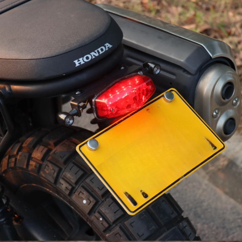 Short License Plate Holder with LED Light for Honda CL500