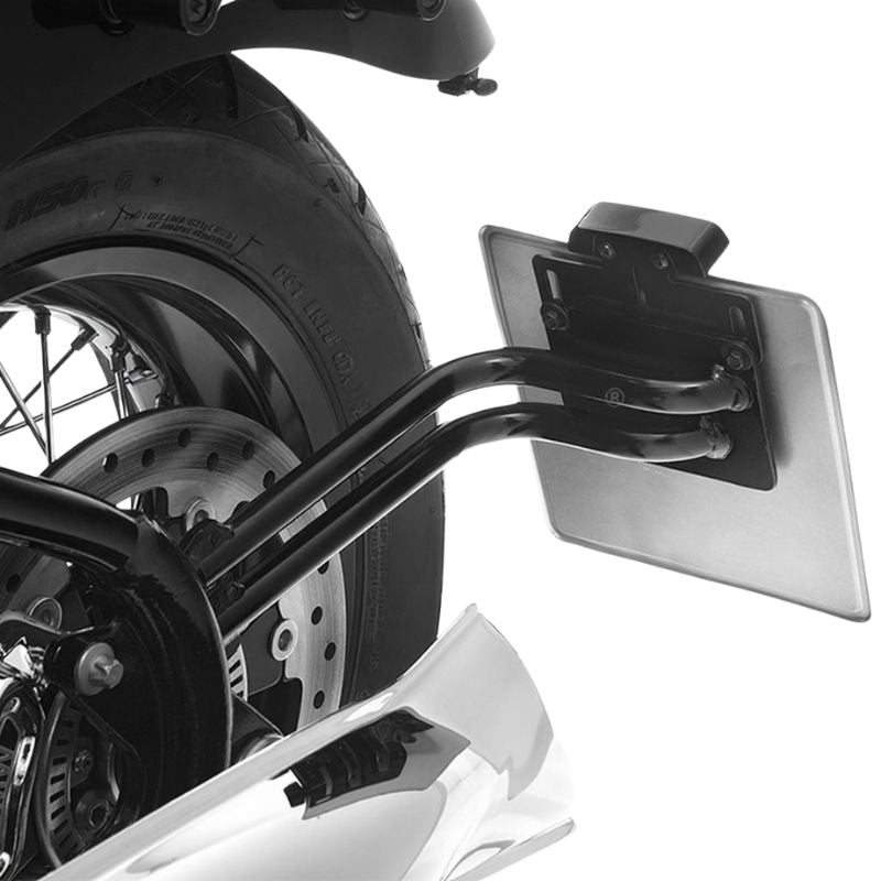 Rear License Plate Holder for BMW R18 – Black Aluminum