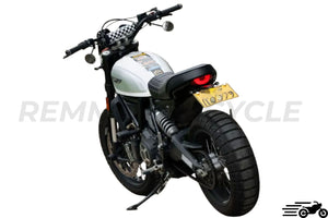 License plate holder with signaling for Ducati Scrambler