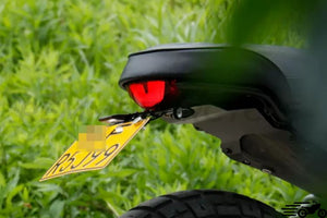 License plate holder with signaling for Ducati Scrambler