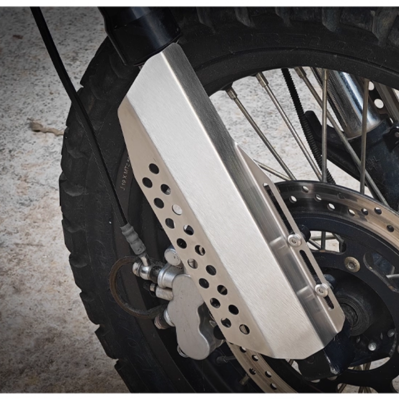 Universal aluminum motorcycle fork guard