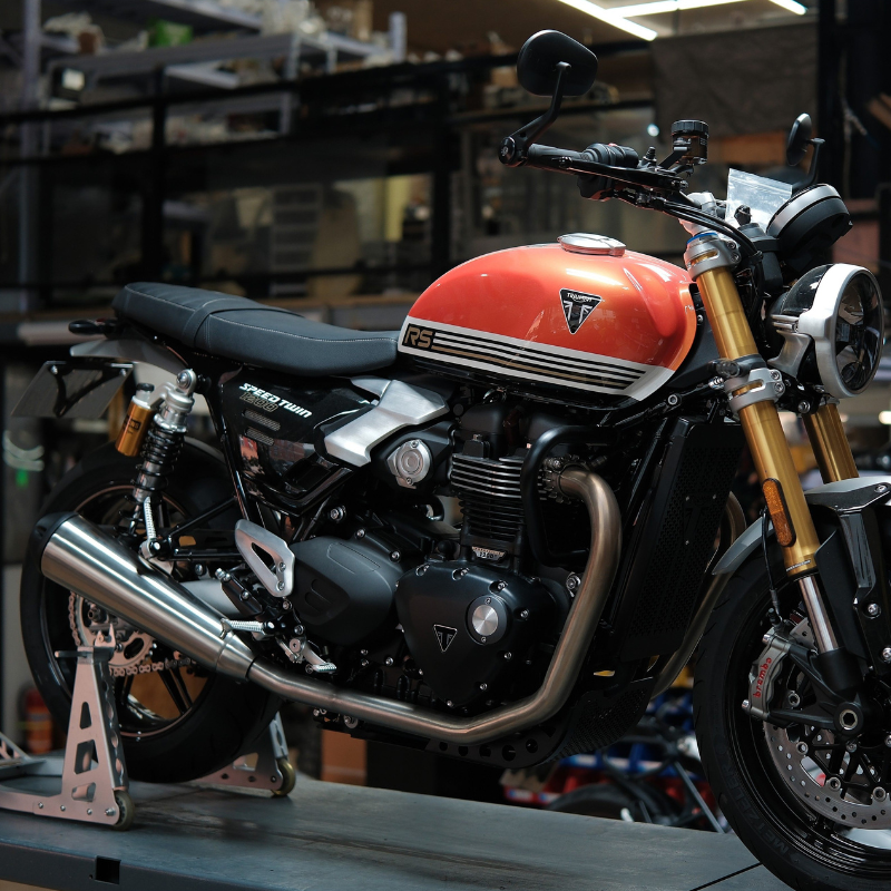 Stainless front header for Speed Twin 1200 / Thruxton