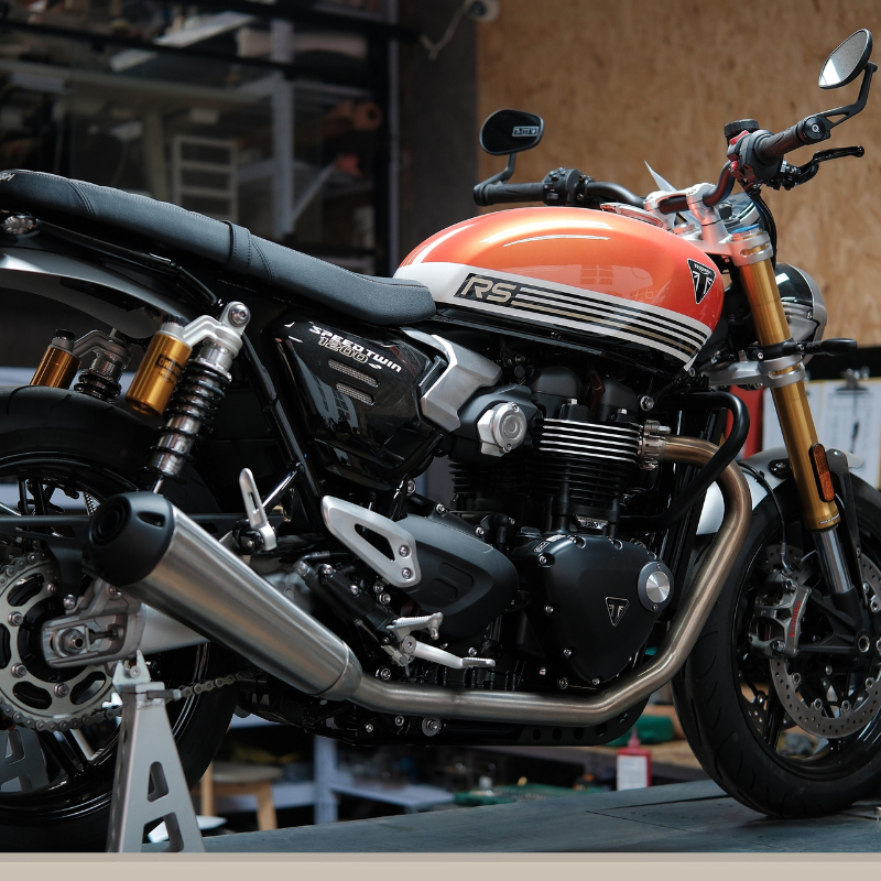 Stainless front header for Speed Twin 1200 / Thruxton