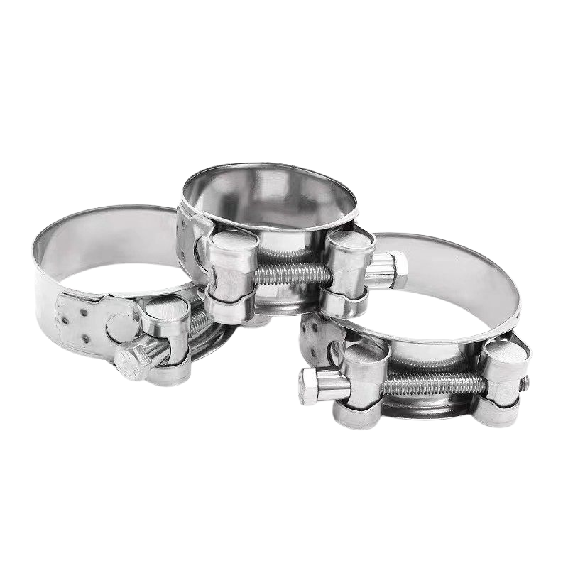 304 stainless steel exhaust clamp Ø26–85 mm
