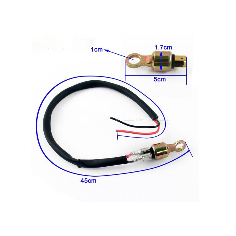 Hydraulic rear brake light switch for motorcycle, 12V