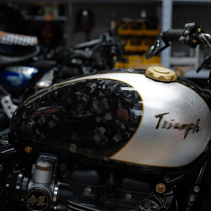 CNC aluminum tank cap cover for Triumph Bobber/Speed Twin/Street Twin
