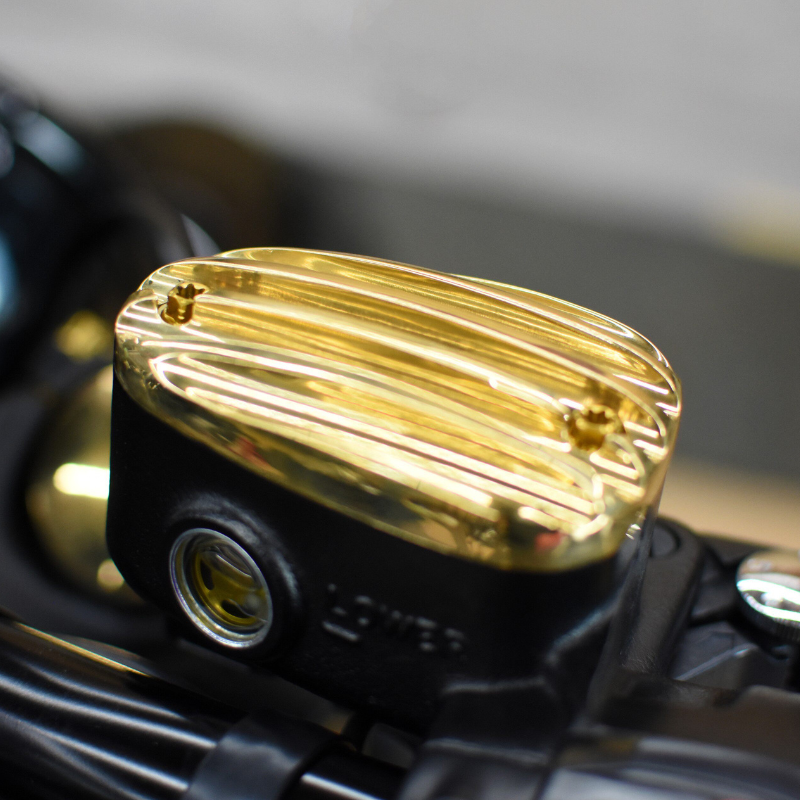 Triumph Classics master cylinder cap (Brass/Aluminum)