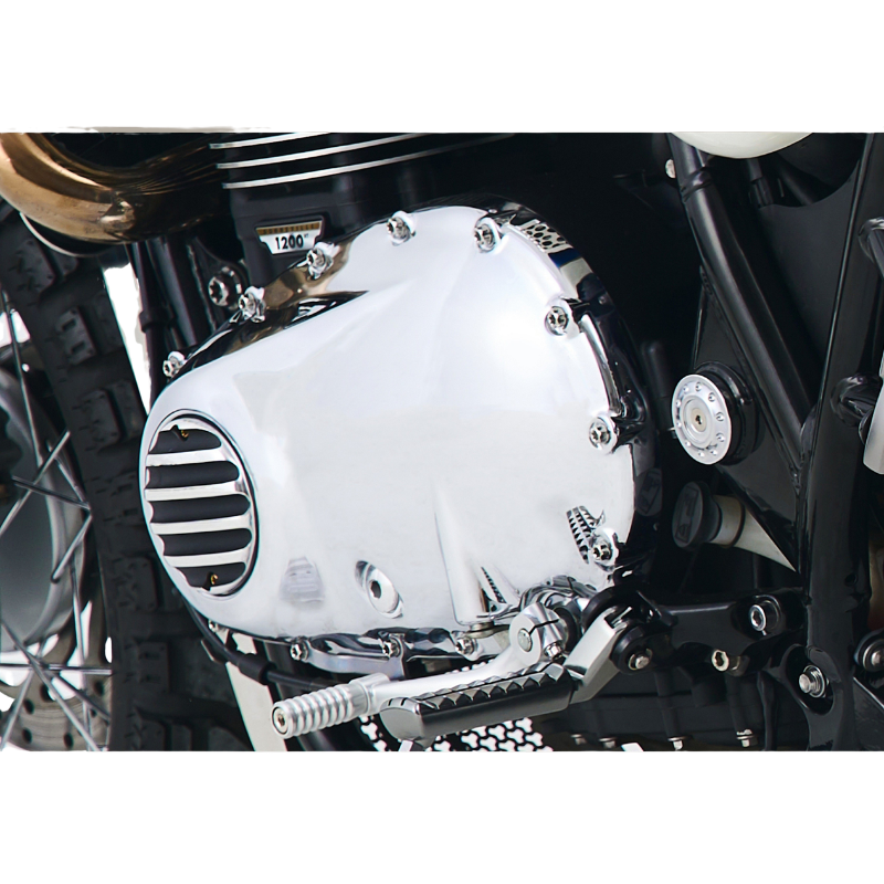 Chrome crankcase covers for Triumph Twin