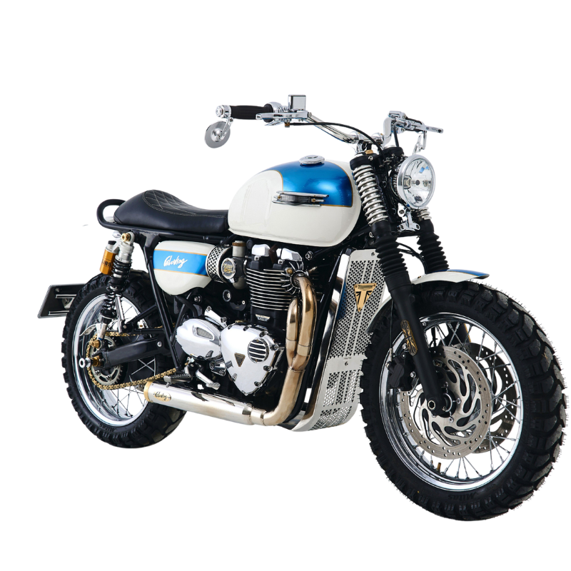 Chrome crankcase covers for Triumph Twin