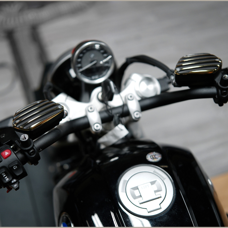 Brass master cylinder covers – BMW R12/R12GS/R12N