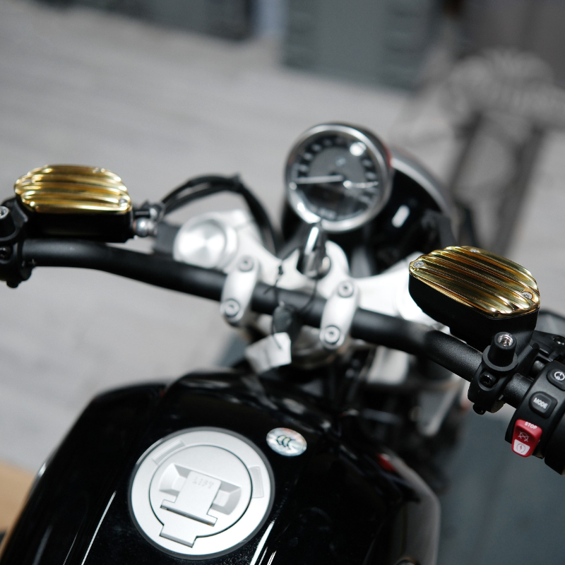 Brass master cylinder covers – BMW R12/R12GS/R12N