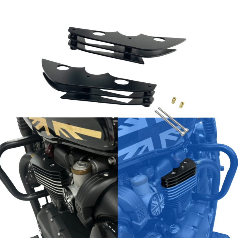 Triumph 1200 spark plug covers - black finish