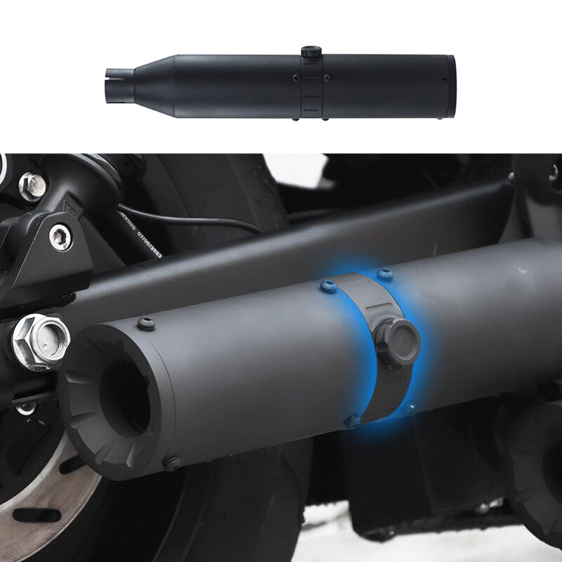 Central valved dual-outlet exhaust for Napoleon 500 / Chinchilla 500 - black