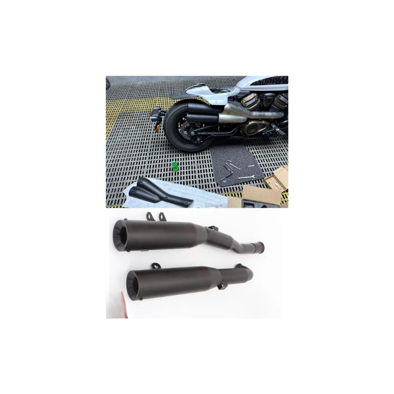 Sportster S 1250 performance muffler compatible with stock heat shield