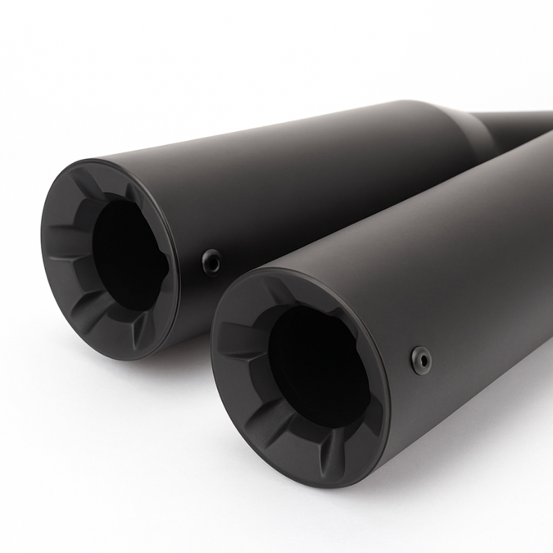 Sportster S 1250 performance muffler compatible with stock heat shield