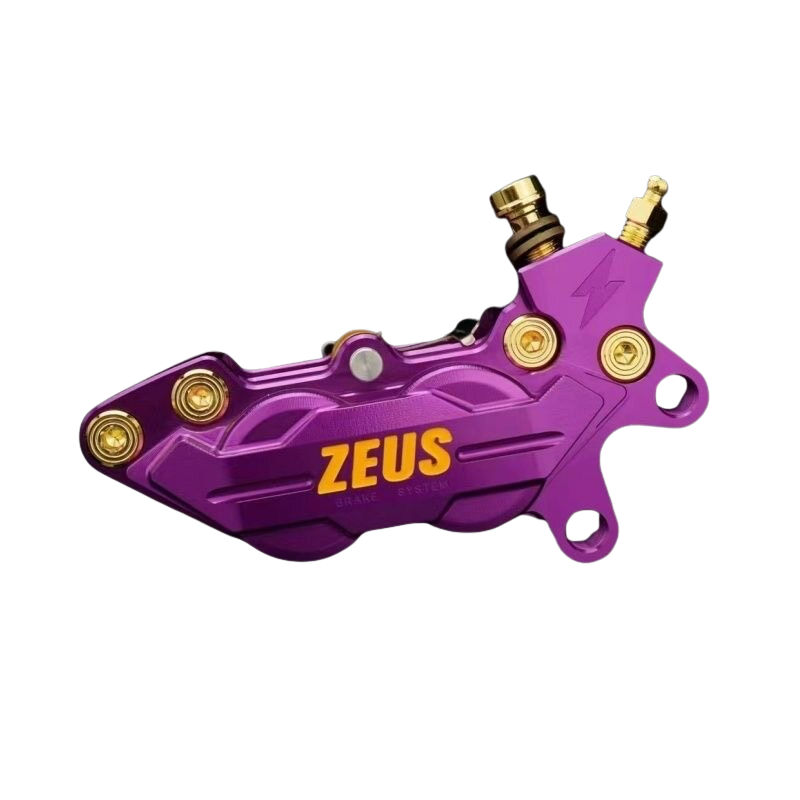 4-piston 40 mm brake caliper, left or right, in black, silver or purple