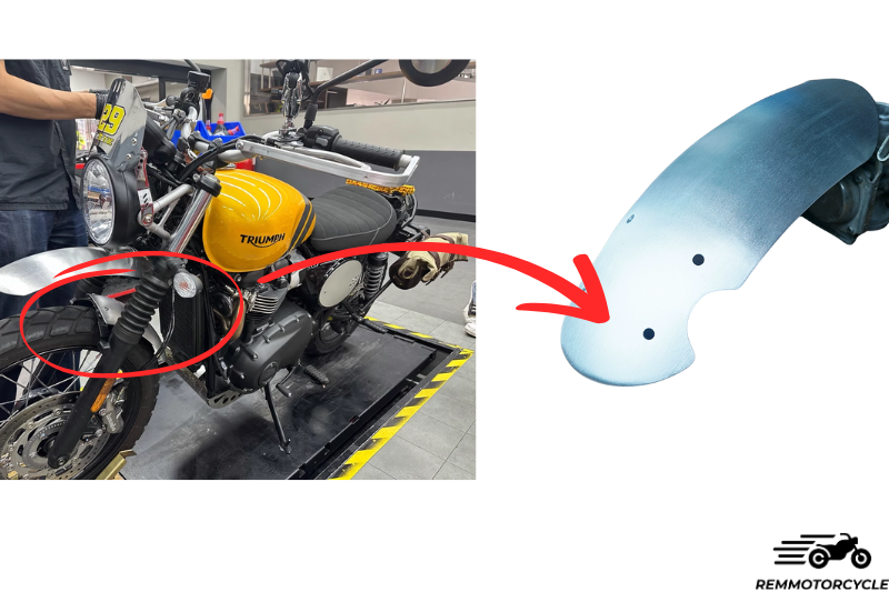 High Fender for Triumph Scrambler 900, 1200, and Bonneville