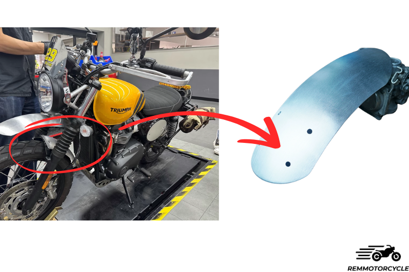 High Fender for Triumph Scrambler 900, 1200, and Bonneville