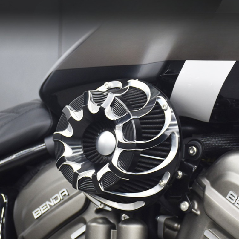 CNC aluminum “Turbo” air filter for Rock 707