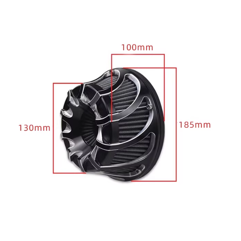 CNC aluminum “Turbo” air filter for Rock 707