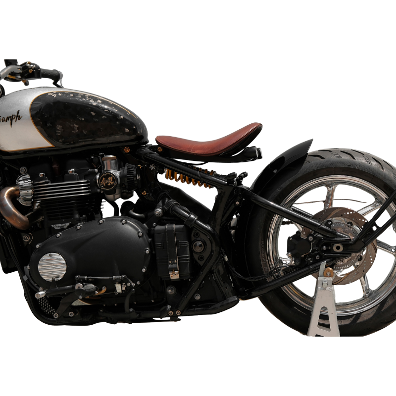 Gloss black short rear fender for Triumph Bonneville Bobber