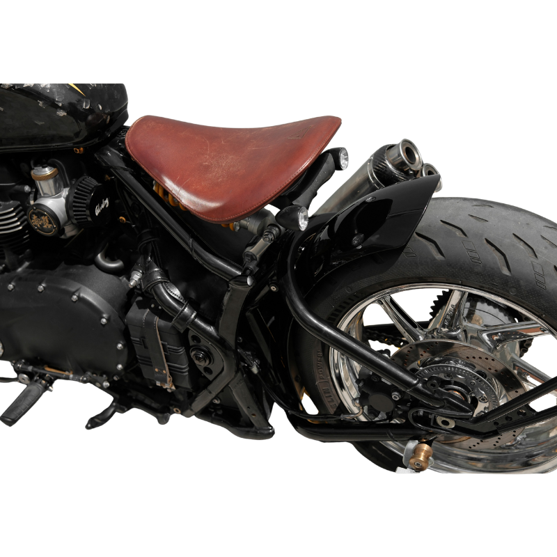 Gloss black short rear fender for Triumph Bonneville Bobber