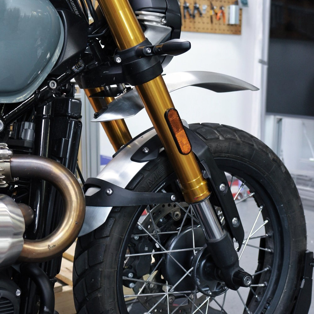 Aluminum front fender (high + low) - Triumph Street Scrambler 900