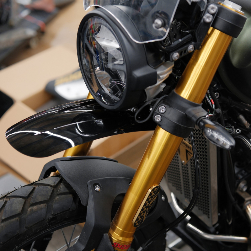 High fender with lower guard for Triumph Scrambler 900