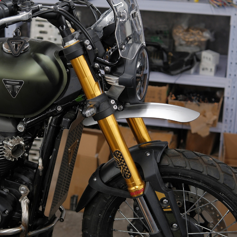 High fender with lower guard for Triumph Scrambler 900