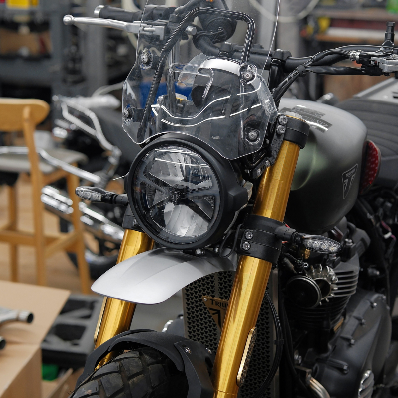 High fender with lower guard for Triumph Scrambler 900