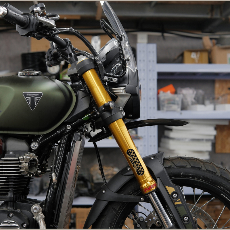 High fender with lower guard for Triumph Scrambler 900