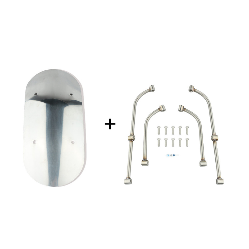 Retro aluminum fender for Triumph Scrambler 400X