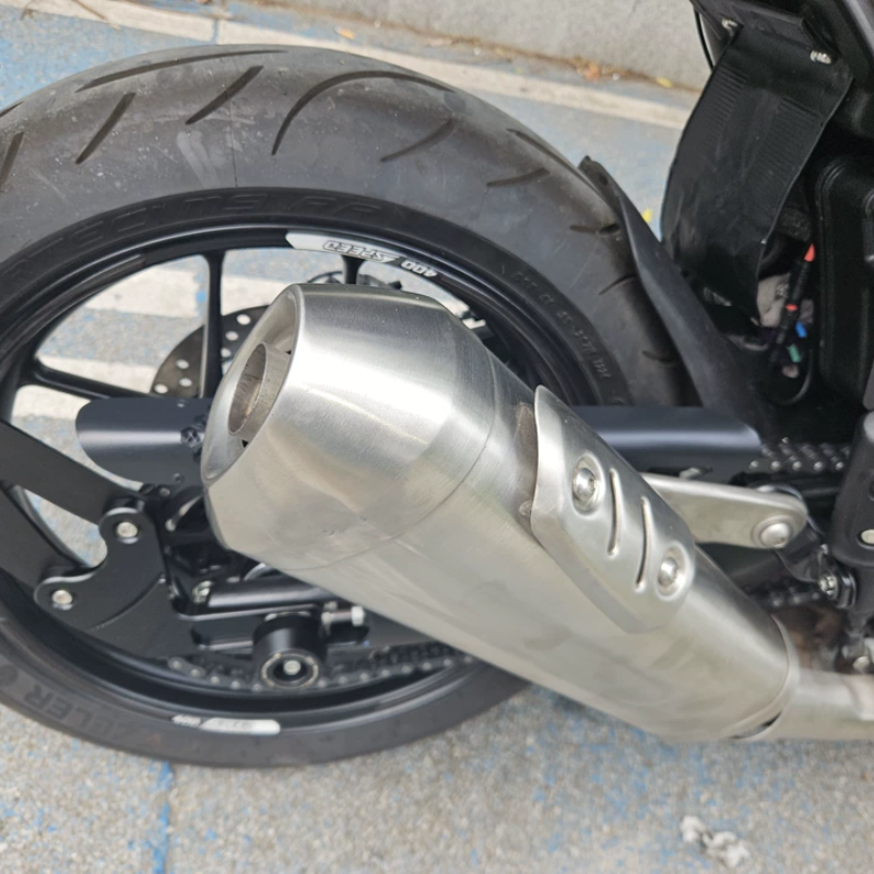 Retro aluminum chain guard for Triumph Scrambler 400X / 400XC / Speed 400