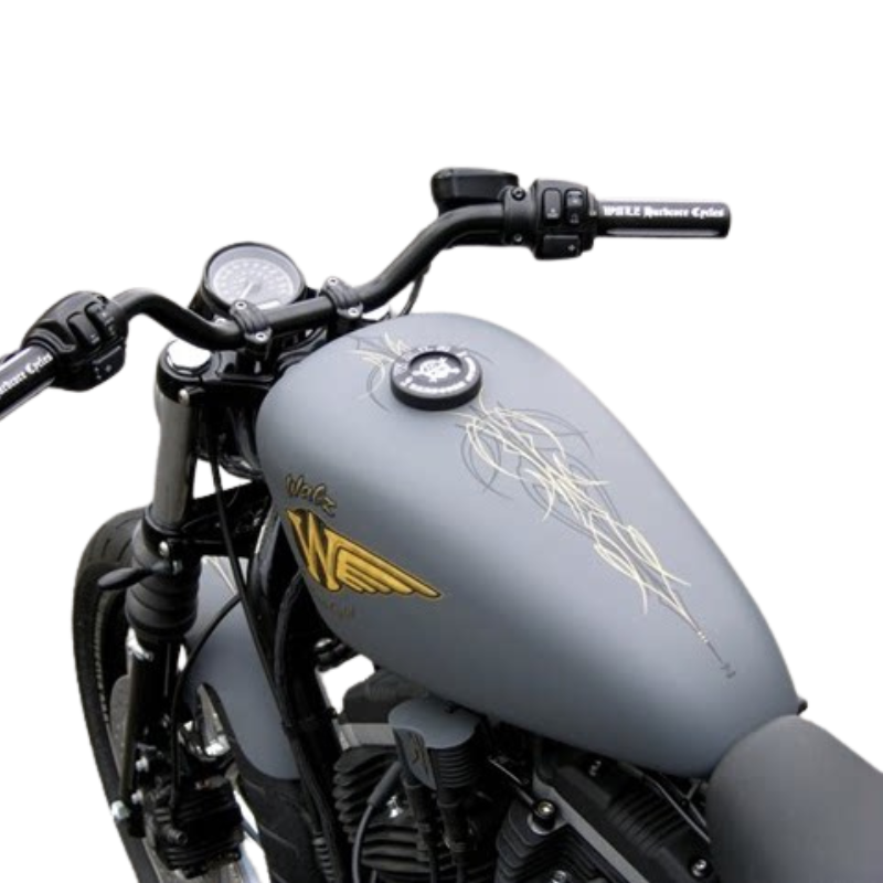 1-inch drag bar handlebar for Sportster, matte black or silver