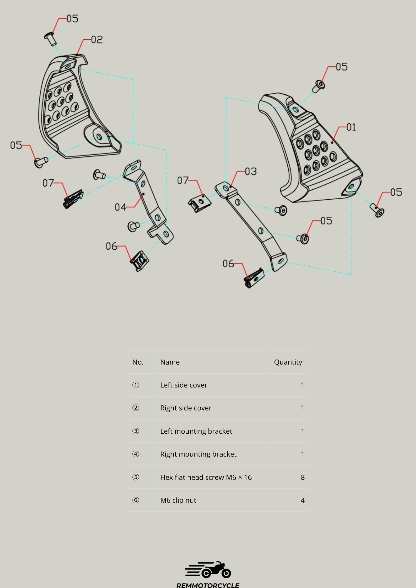 Polished Stainless Side Covers for Triumph Scrambler 400X