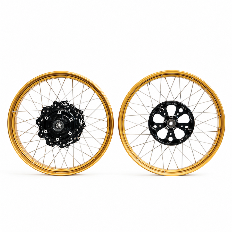 Tubeless spoked wheels kit for Triumph Speed 400 - black or gold