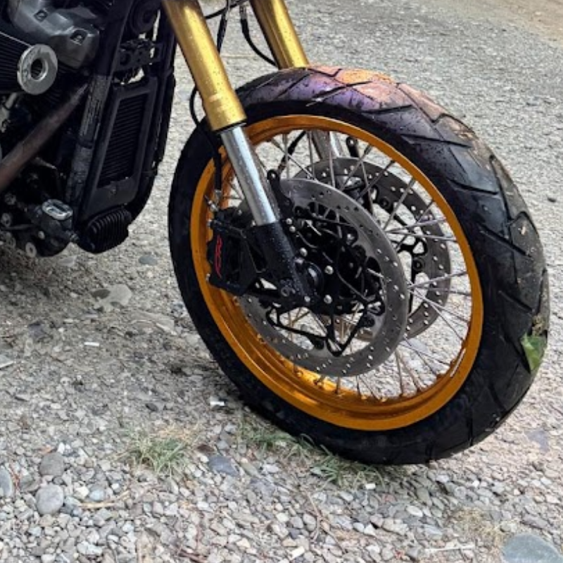 Harley Softail spoke wheels