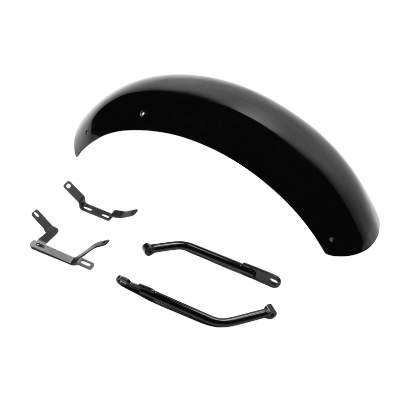 Complete bobber kit for BMW R18 with customizable seat, short fender, tubular plate holder and DRIP 3-in-1 taillight