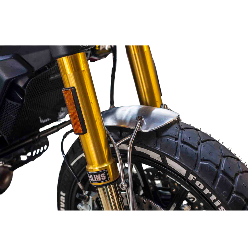 Short front fender with stainless bracket for Scrambler 1100