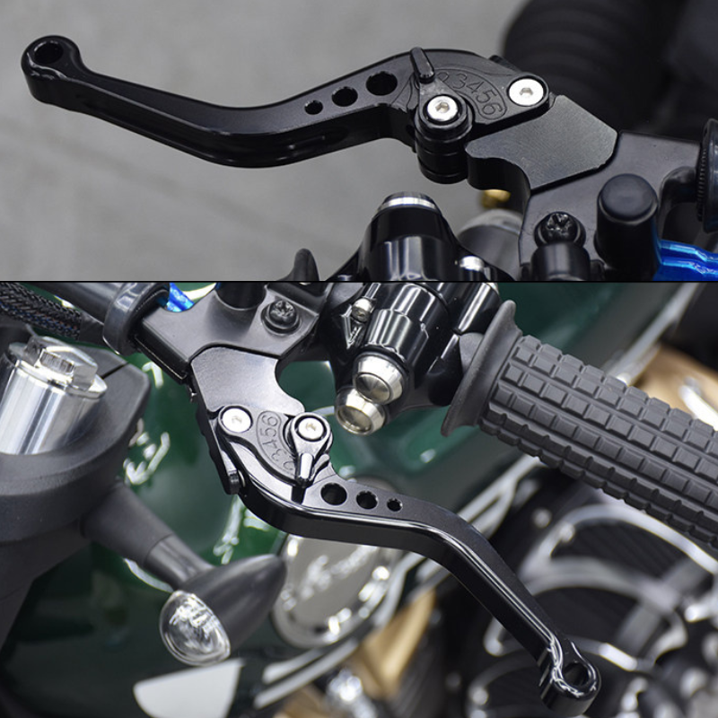 Adjustable brake & clutch levers for Napoleon 125/250 - Gold