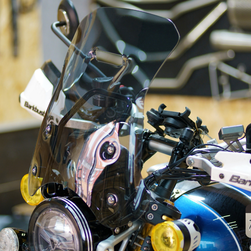 Expedition Windshield + Mounts – Triumph Scrambler 1200 X/XC/XE