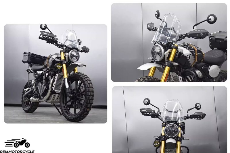 Triumph 400X Wind Protection