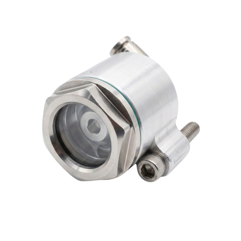 Harley V-Twin oil catch can with transparent body