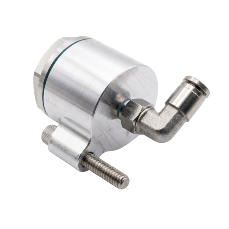 Harley V-Twin oil catch can with transparent body