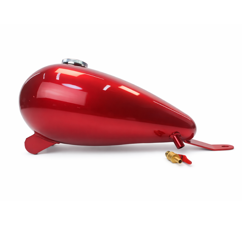 Ruby red teardrop bobber fuel tank for Virago 125/250
