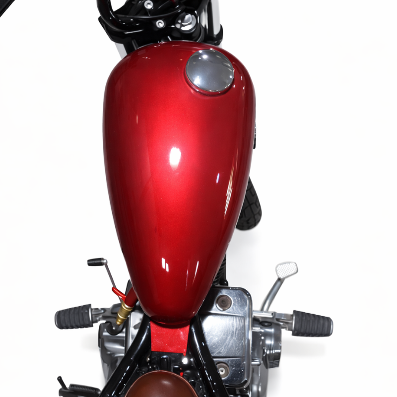 Ruby red teardrop bobber fuel tank for Virago 125/250